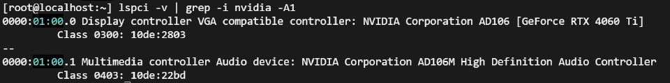 lspci -v | grep -i nvidia -A1